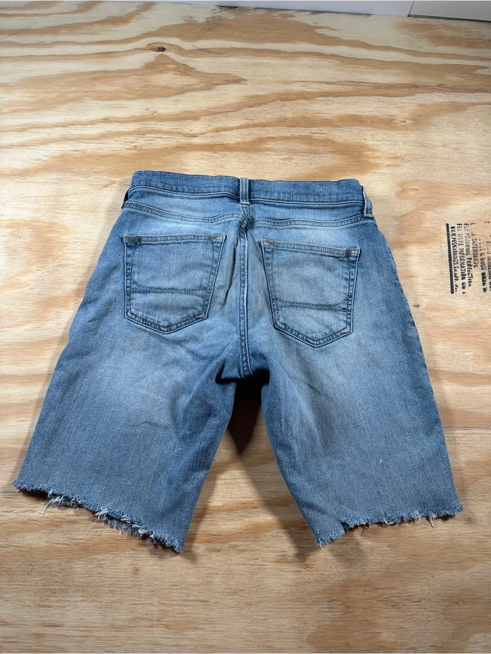 Men's Light Blue Denim Shorts - Classic Cut